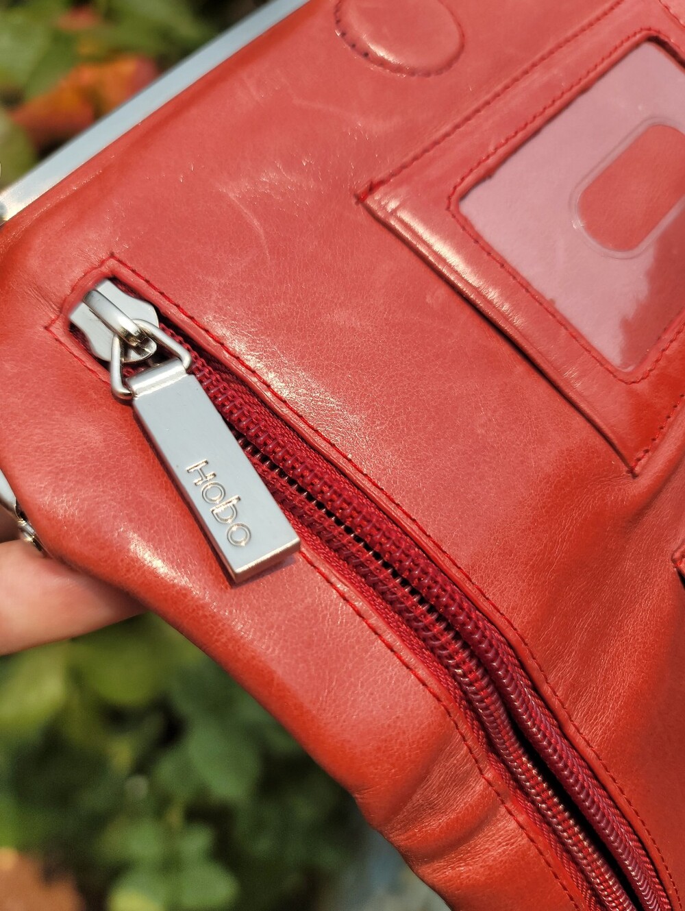 Hobo Lauren Double Frame Leather Clutch - Picture 9 of 14